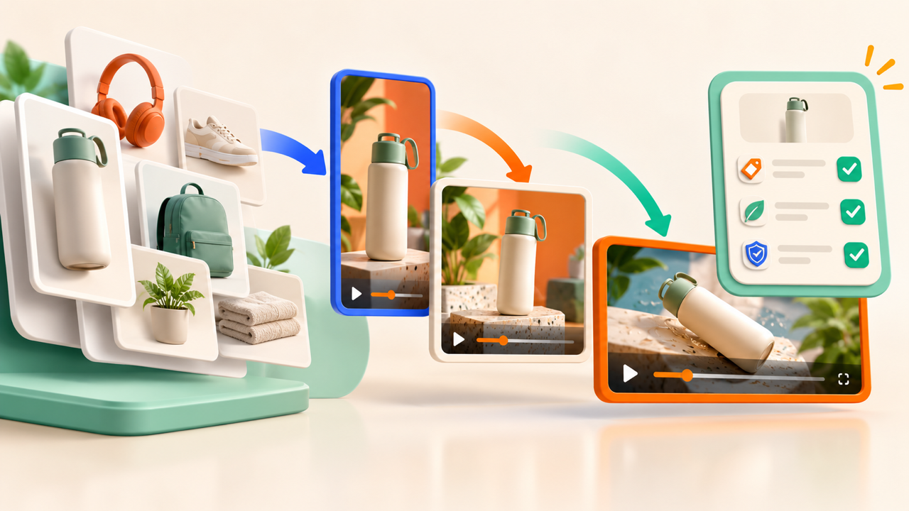 How Ecommerce Teams Can Make Product Videos at Scale with AI